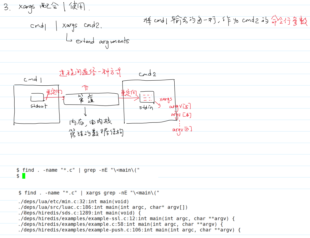 第三种组合用法：xargs