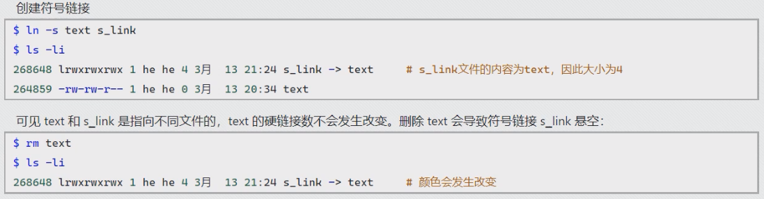 符号链接（软链接）的用法