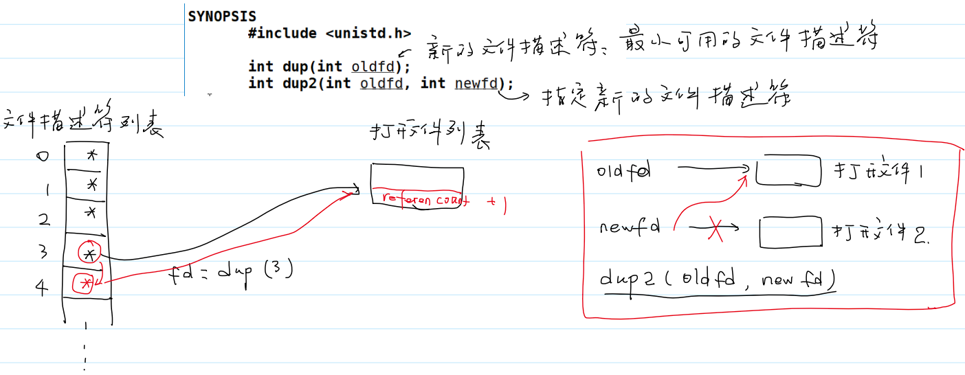 两个文件描述符系统调用的具体用法