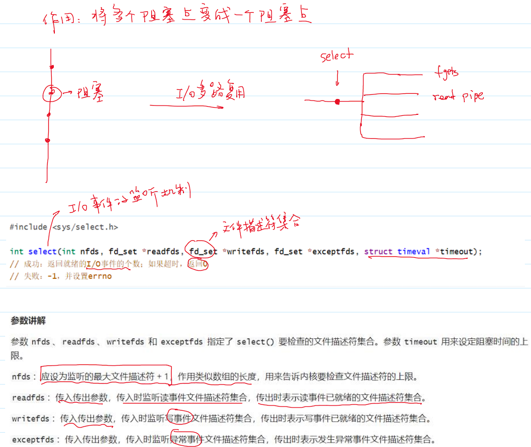 select 系统调用参数