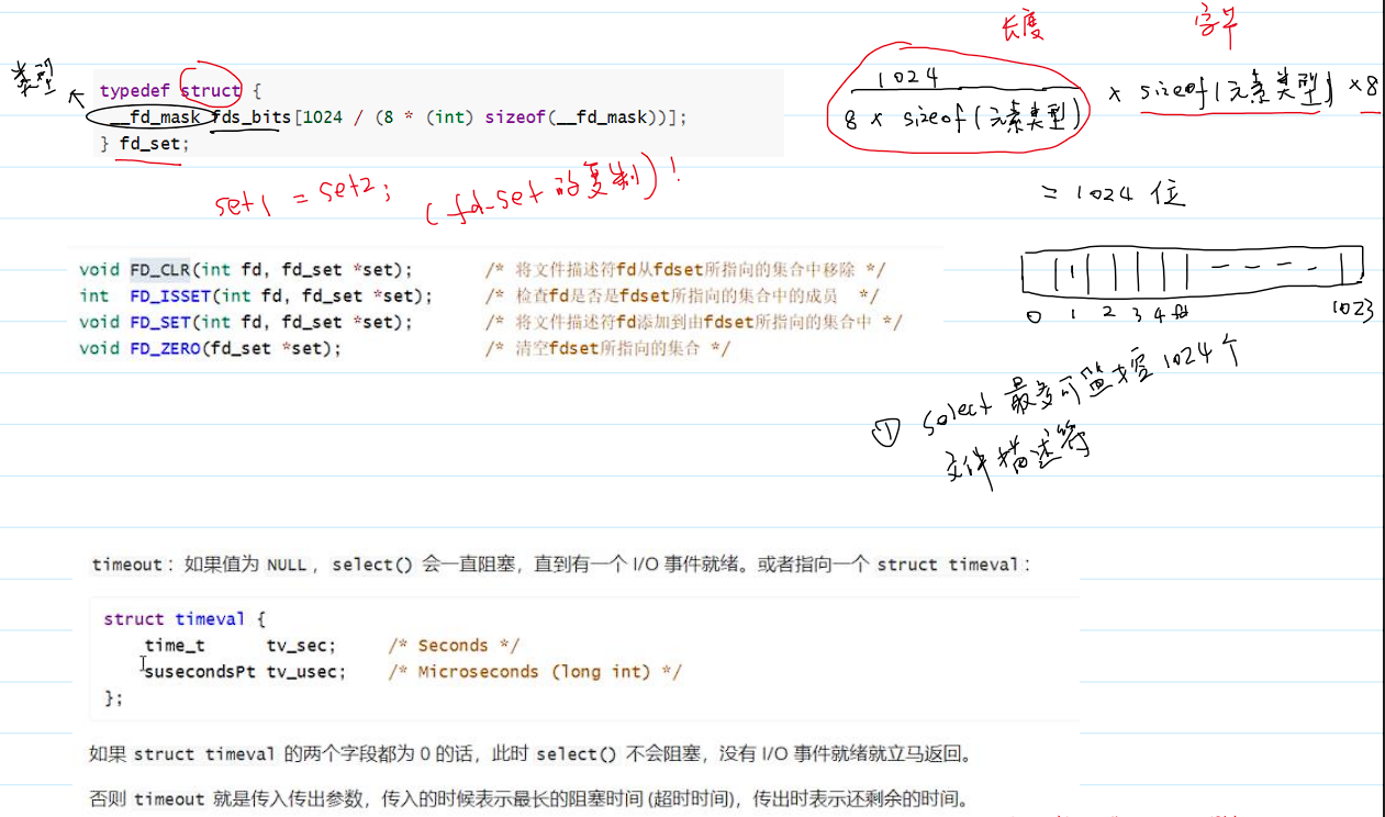 select 系统调用详细参数和使用方法